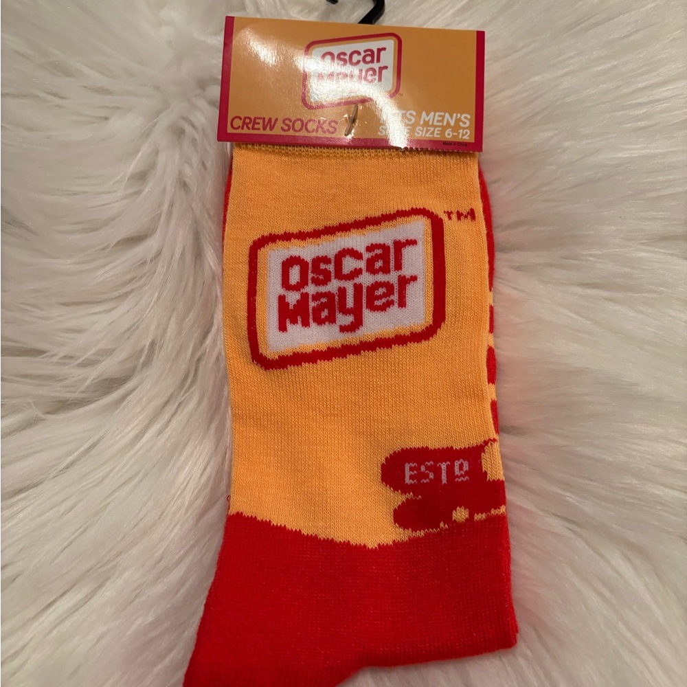 Oscar Mayer Crew Socks - Red and Yellow new with tags